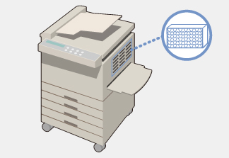 コピー機用脱臭フィルター
